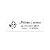 Adres kleine Cartoon Rubberstempel (Afrduk)