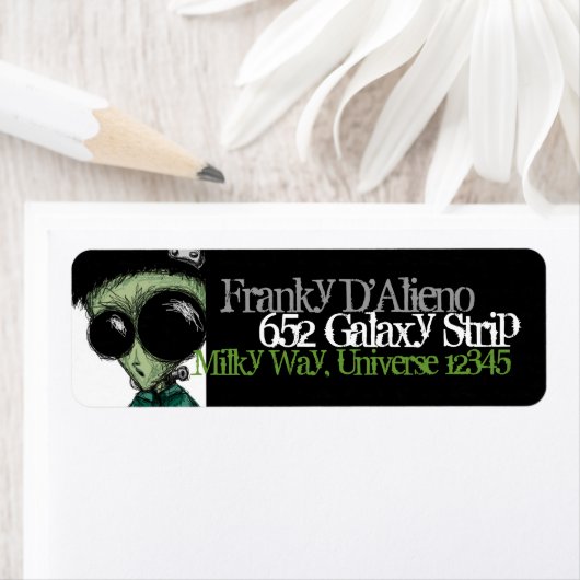 Adres Label Alien Frankenstein Black Olive Green (Insitu)