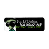 Adres Label Alien Frankenstein Black Olive Green (Voorkant)