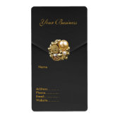 Adres Label Black Velvet Jewel (Voorkant)