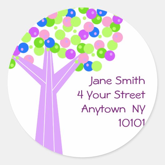 Adres label dotberyboom (Voorkant)