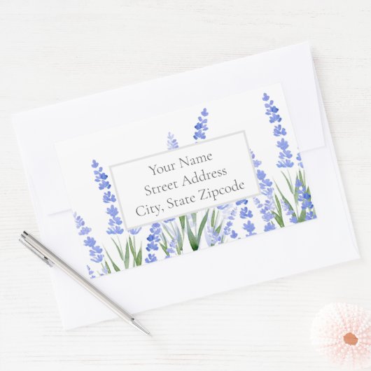 Adres label "Field of Lavender 2" (Envelop)