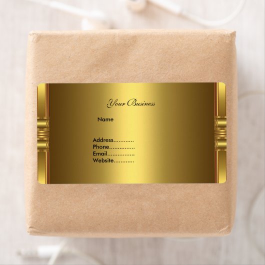 Adres Label Gold op Gold (Insitu)