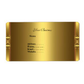 Adres Label Gold op Gold (Voorkant)
