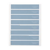 Adres Label in Glacier Lake Blue (Vel)