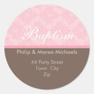 ADRES LABEL:: oh zo mooi 5 Ronde Sticker