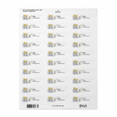 Adres label op kaas (met olijven) (Full Sheet)