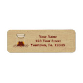 Adres label van Jar Fixin (Voorkant)