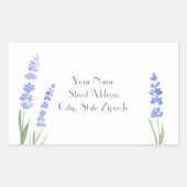 Adres label "Waterverf Lavender" (Voorkant)