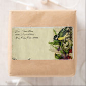 Adres Label Yellow Song Vogelkooi Floral (Insitu)