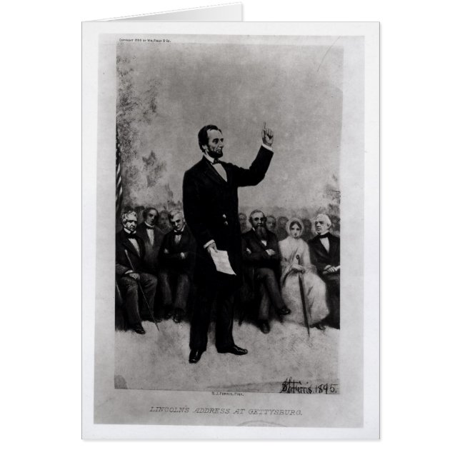 Adres Lincoln te Gettysburg, 1895 (Voorkant)