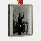 Adres Lincoln te Gettysburg, 1895 Metalen Ornament (Rechts)
