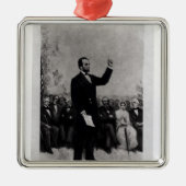 Adres Lincoln te Gettysburg, 1895 Metalen Ornament (Voorkant)