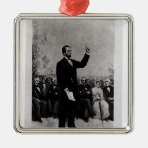 Adres Lincoln te Gettysburg, 1895 Metalen Ornament