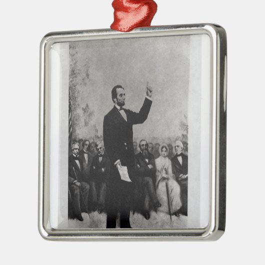 Adres Lincoln te Gettysburg, 1895 Metalen Ornament (Links)