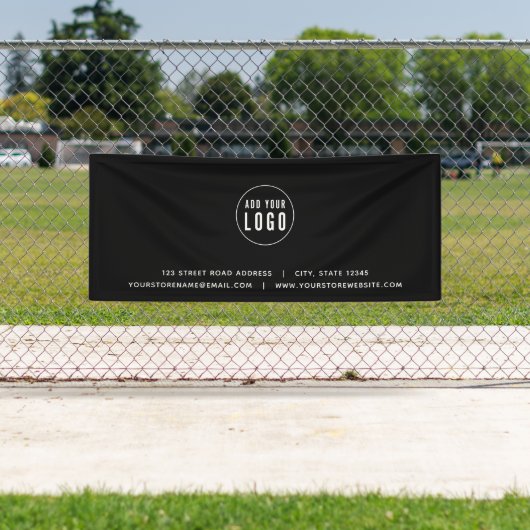 Adres Logo Website Aangepaste kleur Business toevo Spandoek (Insitu)