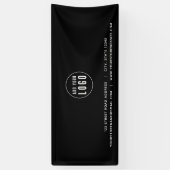 Adres Logo Website Aangepaste kleur Business toevo Spandoek (Verticaal)