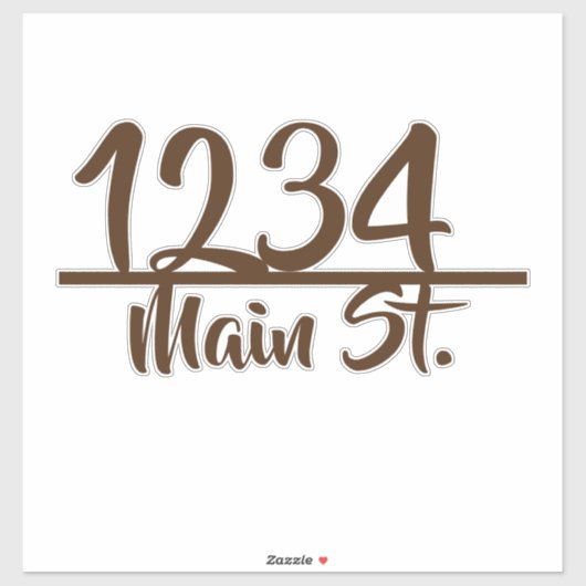 Adres mailbox sticker (Vel)