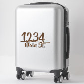 Adres mailbox sticker (Koffer)
