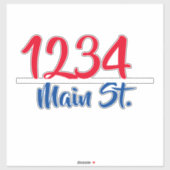 Adres mailbox sticker (Vel)
