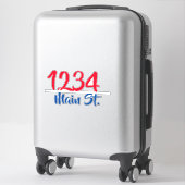 Adres mailbox sticker (Koffer)