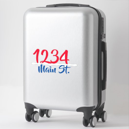 Adres mailbox sticker (Koffer)