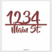 Adres mailbox sticker (Vel)