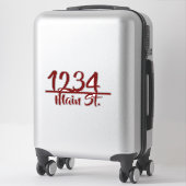Adres mailbox sticker (Koffer)
