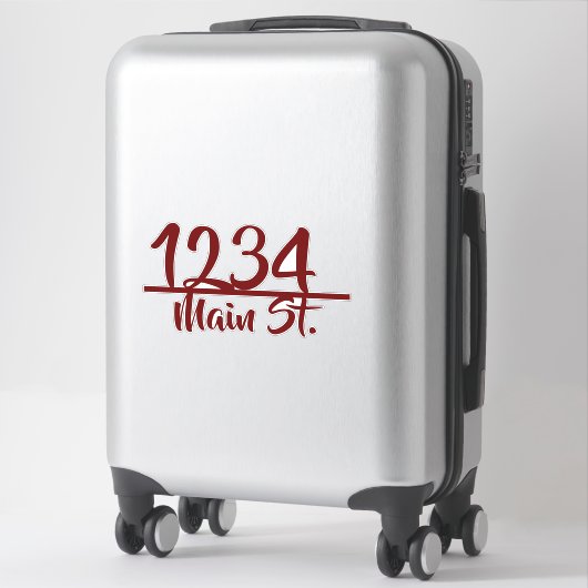 Adres mailbox sticker (Koffer)