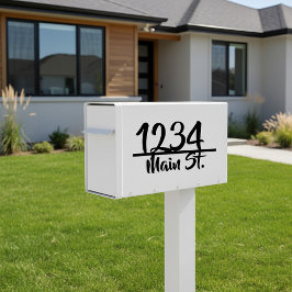 Adres mailbox sticker