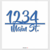 Adres mailbox sticker (Vel)
