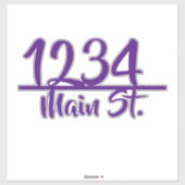 Adres mailbox sticker (Vel)