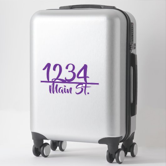 Adres mailbox sticker (Koffer)