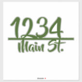 Adres mailbox sticker (Vel)