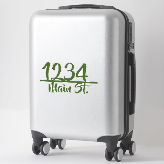 Adres mailbox sticker (Koffer)