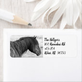 Adres McCullough Peaks Wild Horse Etiket (Insitu)