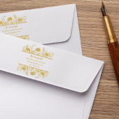 Adres Moderne eenvoudige Fancy wilde bloemen & twi Rubberstempel