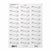 ADRES | Moderne Waterverf Eucalyptus Foliage Etiket (Full Sheet)