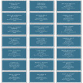 Adres Moody Ocean Wedding Guest Sticker (Voorkant)