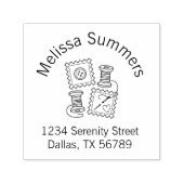 Adres naaigarens Hobby Fabric Needle Arch Zelfinktende Stempel (Design)