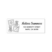 Adres naaigarft Hobby Rubberstempel (Afrduk)