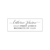 Adres naam van Elegant Girly Chic Script Calligrap Zelfinktende Stempel (Design)