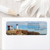 Adres Nubble Heart Lighthouse Return Etiket (Insitu)