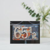 Adres Number Plaque, 65 en een half Briefkaart (Staand voorkant)