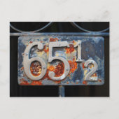 Adres Number Plaque, 65 en een half Briefkaart (Voorkant)