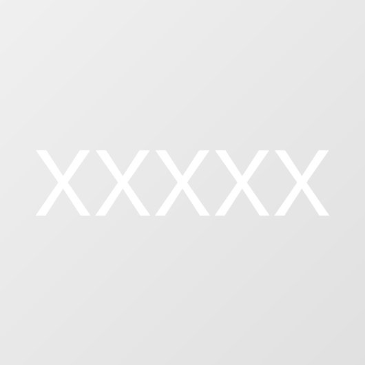 Adres nummer van Business Shop Street aanpassen Raamsticker (Vel)