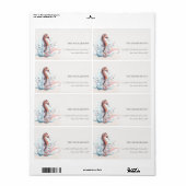 Adres onderwater zeewier Koraal Etiket (Full Sheet)