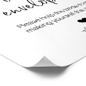 ADRES OP DE ENVELOPE VOOR BRUIIDSHAWERCARD POSTER (Hoek)