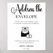 Adres op een Envelop Schrijf Je Eigen Adres Poster (Voorkant)