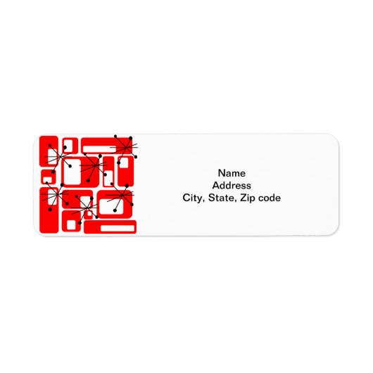 Adres opnieuw instellen etiket (Voorkant)